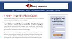 Desktop Screenshot of healthytonguesecrets.com