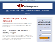 Tablet Screenshot of healthytonguesecrets.com